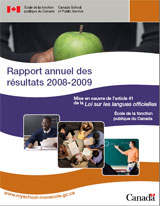 Rapport annuel des résultats 2008-2009