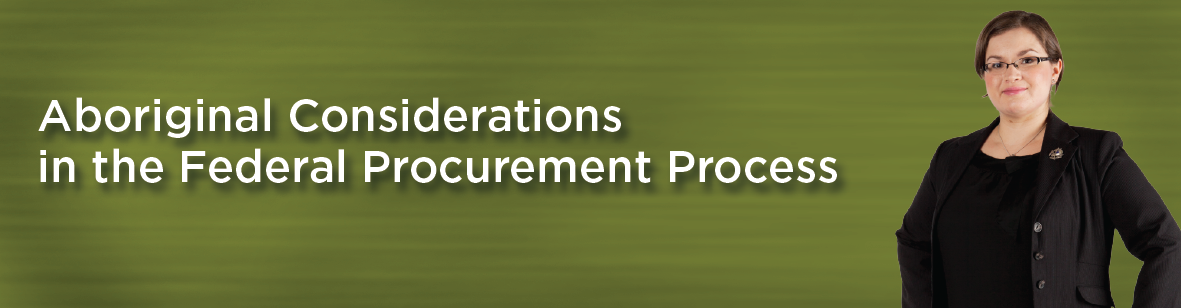 Aboriginal Considerations in the Federal Procurement Process